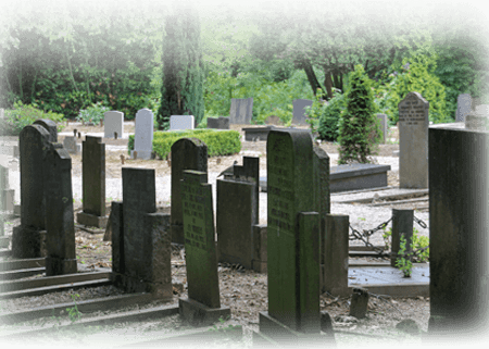 informatie over grafzerken orienteren op de begraafplaats