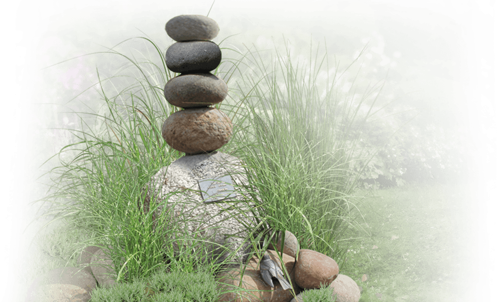 puur natuur grafmonument steenmannetje