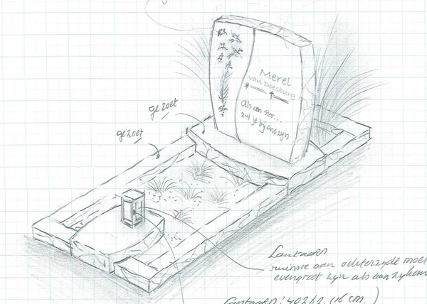 natuursteen grafsteen ontwerp