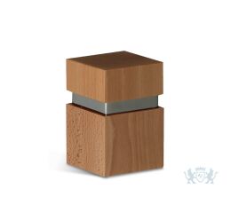 Bruin houten rechthoekige urn | 0.3L