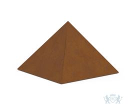 Cortenstaal urn 'Pyramide'