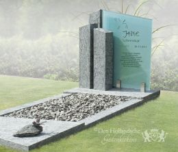 Grafmonument van glas