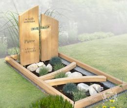 Grafmonument van hout