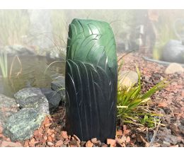 Groene bronzen kunstenaars urn 'Riet'