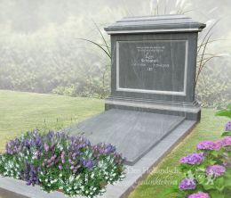 Klassiek vormgegeven familiegrafmonument