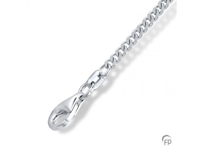 Zilveren collier foto 1