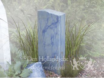 Blauwe grafsteen van Azul Macauba