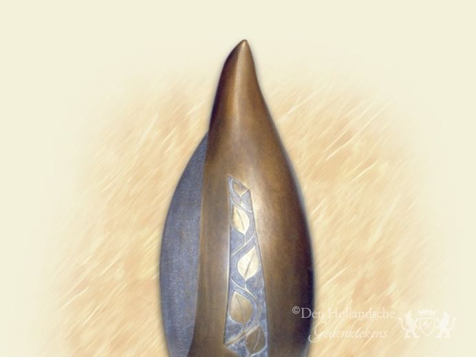 Bronzen traan - urn foto 1