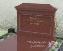Chinees dubbel grafmonument foto 2