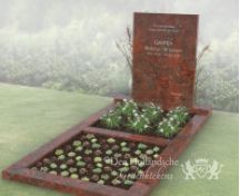 Eenvoudig grafmonument met ruimte voor beplanting foto 1