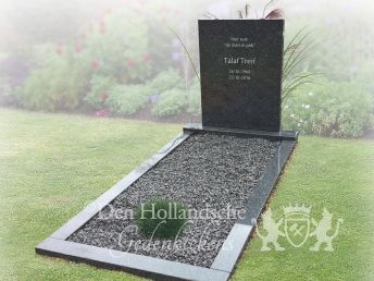 Eenvoudig vormgegeven grafmonument