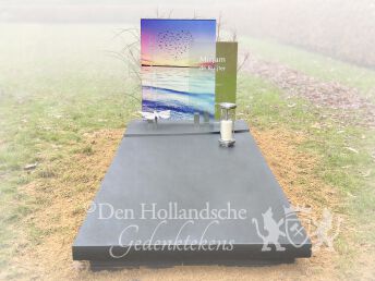 Grafmonument met grote afbeelding