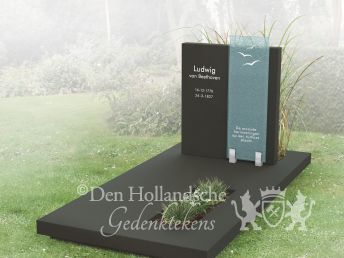 Grafmonument met strakke vormen