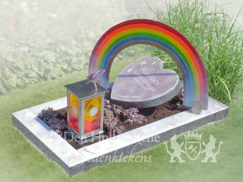Kindergraf regenboog