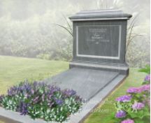 Klassiek vormgegeven familiegrafmonument foto 1