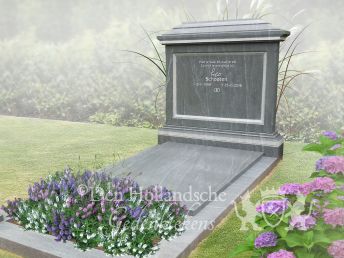 Klassiek vormgegeven familiegrafmonument