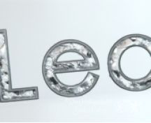 Letters in glasplaat foto 2