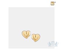 LoveHeart Stud Earrings Pol Gold Vermeil foto 1
