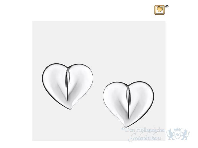 LoveHeart Stud Earrings Pol Silver foto 1