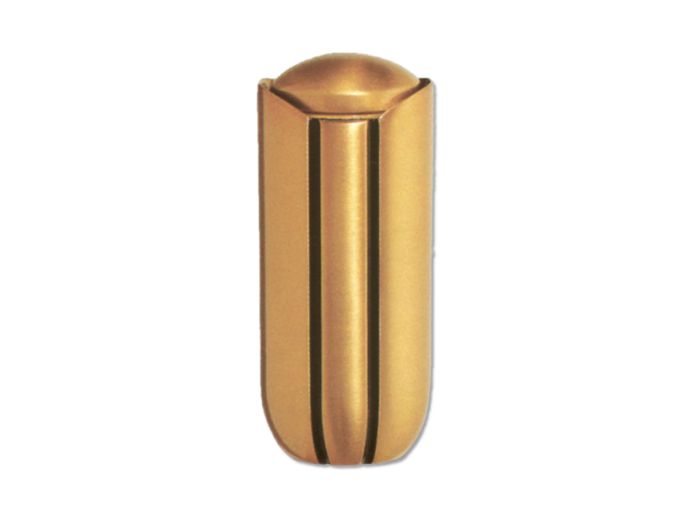 Bronzen mini urn met zwarte decoratie foto 1