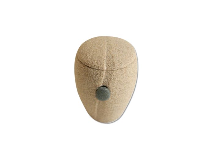 Ecologische mini urn met decoratie foto 1