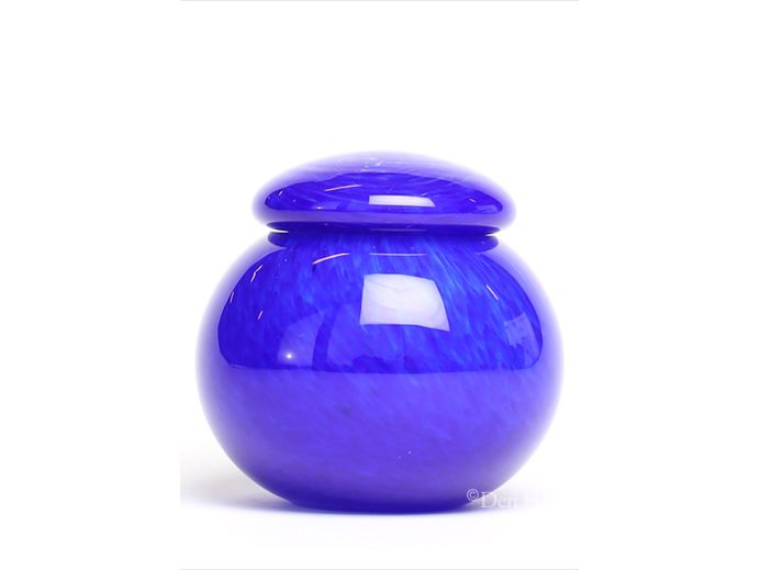 Glazen mini urn rond foto 1