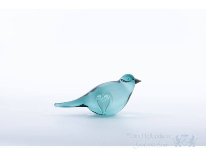 Glazen vogel - Lichtblauw foto 1