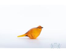 Glazen vogel - Oranje foto 1