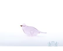Glazen vogel - Oranje foto 1