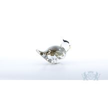 Glazen vogel Spikkels - met kuifje Groen foto 1