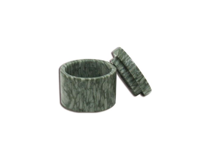 Grijs groenig marmeren mini urn foto 1