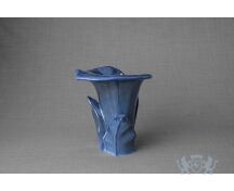 Keramische Calla bloem urn blauw foto 1