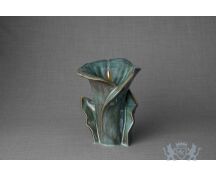 Keramische Calla bloem urn groen foto 1
