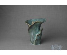 Keramische Calla bloem urn groen foto 1