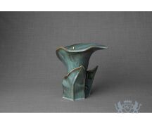 Keramische Calla bloem urn groen foto 1