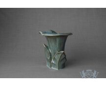 Keramische Calla bloem urn groen foto 1