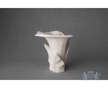 Keramische Calla bloem urn mat wit foto 1