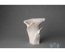 Keramische Calla bloem urn mat wit foto 1