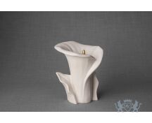 Keramische Calla bloem urn mat wit foto 1