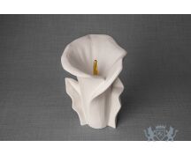 Keramische Calla bloem urn mat wit foto 1