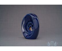 Keramische dierenurn met poot - Kobalt blauw foto 1