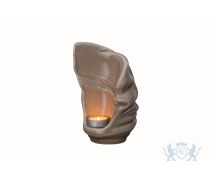 Keramische mini urn "Light Beige Grey" foto 1