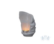 Keramische mini urn "Light white" foto 1