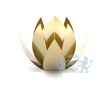 Moderne RVS urn 'lotus' - Goud foto 1