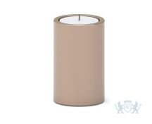 Ronde RVS urn met kaarshouder - goudkleurig foto 1