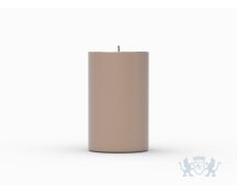 Ronde RVS urn met kaarshouder - goudkleurig foto 1