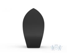 RVS urn Tulip vorm - Mat zwart foto 1