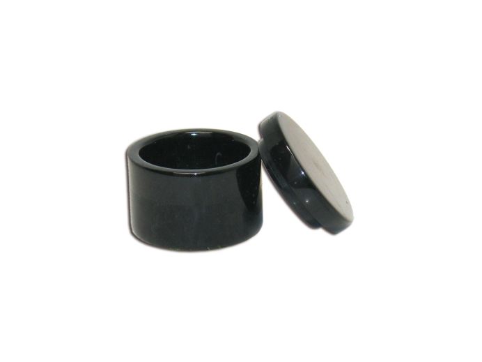 Zwart marmeren mini urn foto 1