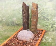Natuurlijk zuilen grafmonument foto 3