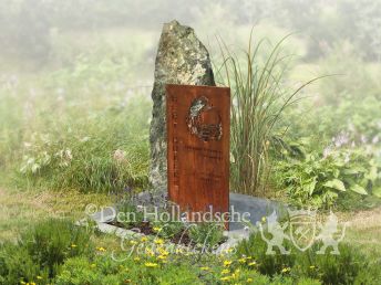 Natuurlijke grafsteen Sasso Verde ruwe steen